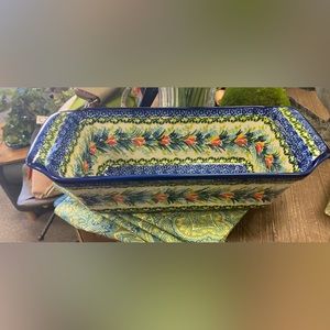 Polish Pottery Meatloaf Baker